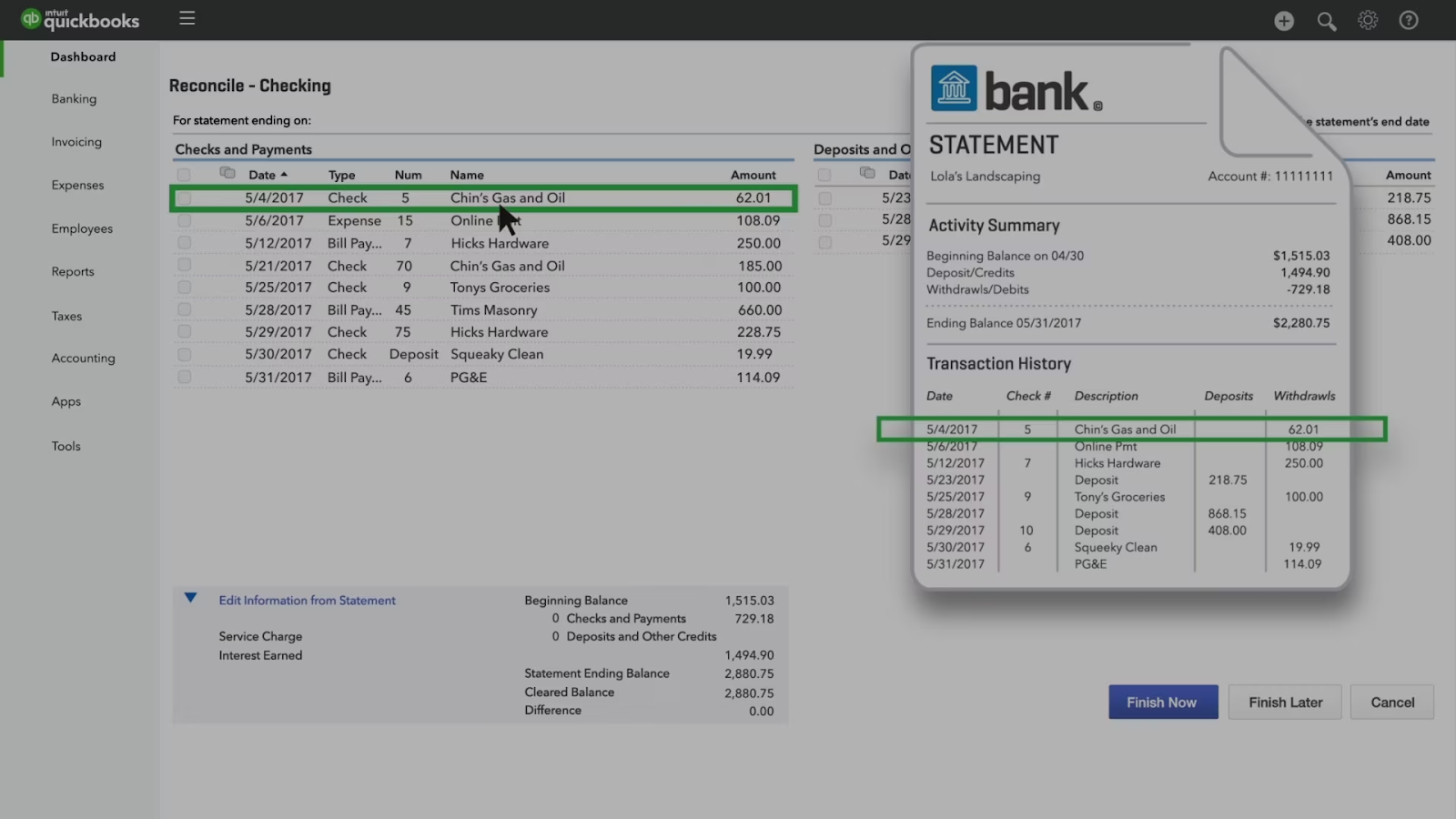 Bank Reconciliation