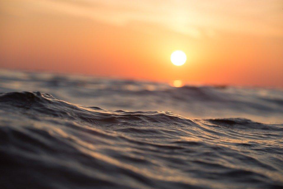 Ocean, Mare, Onde, Alba, Crepuscolo, Paesaggio Marino