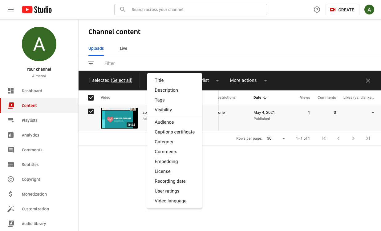 Move to  Studio Channel Permissions for Brand Accounts