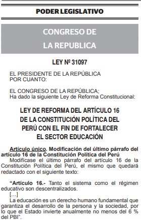 Kelly Portalatino, congresista de Perú Libre 
“Los derechos en salud, en educación, [...] no están constituidos [sic] en esta Constitución del 93”.
