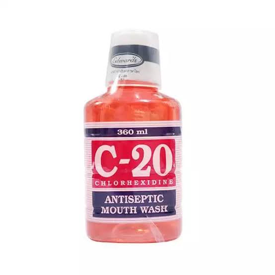 4. Edwards น้ำยาบ้วนปาก C-20 Chlorhexidine Antiseptic 
