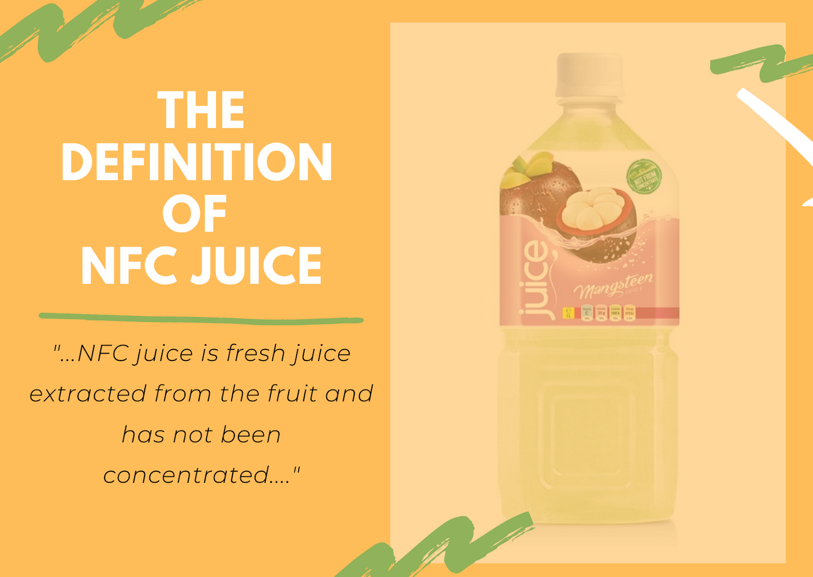 NFC juice definition