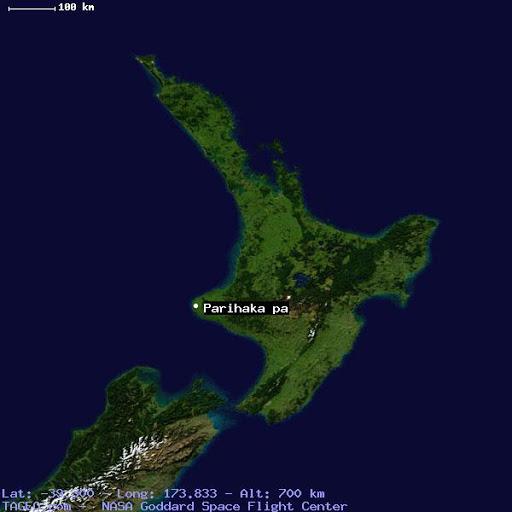 Image result for parihaka on map