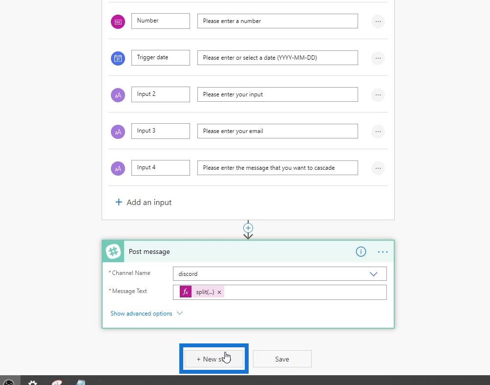 Power Automate split