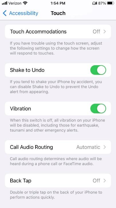 phone settings for hearing aids 