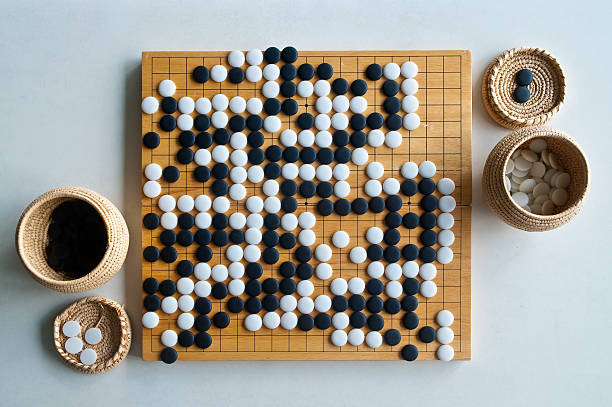 View from the top of a go game weiqi game - How to Play Go Game or Weiqi for Beginners - The Gamerian Gaming Blog