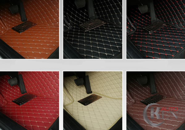 Màu sắc đa dạng, đường may tinh tế là điểm nổi bật của thảm lót sàn xe tại KenAuto