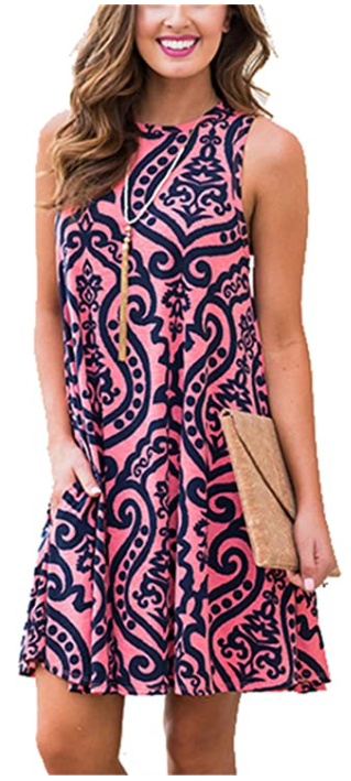 amazon summer casual t-shirt dress