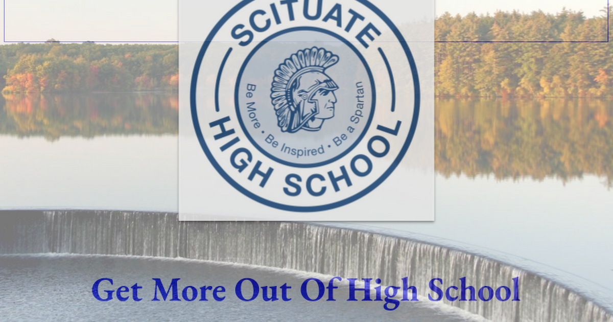 Scituate MS/HS GSFE & Chromebook Presentation for Parents