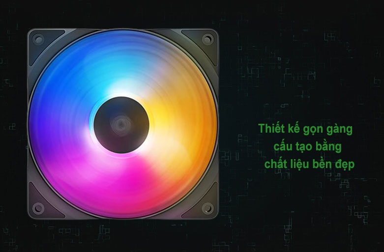 Quạt/ Fan case Deepcool RF120 FS RGB | Thiết kế gọn gàng