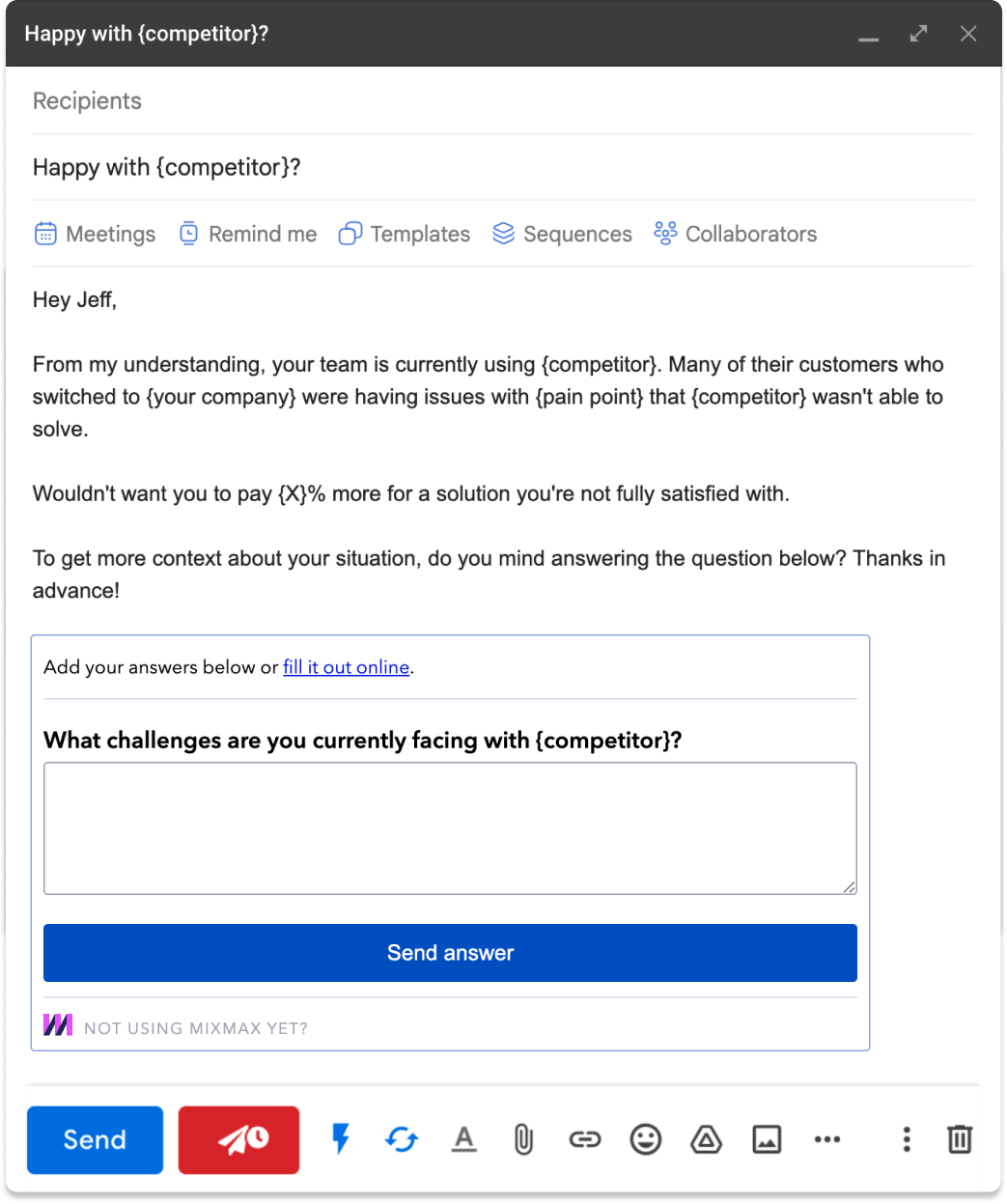 Add a survey in your gmail