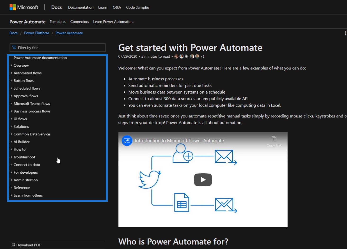 Power Automate Documentation