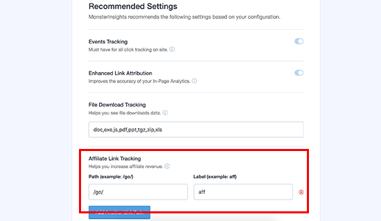 Configurações recomendadas para o Google Analytics