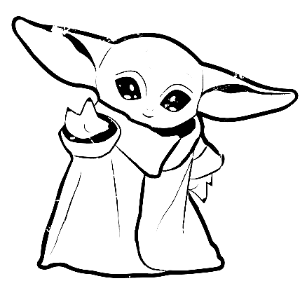Super Cute Yoda Coloring Pages