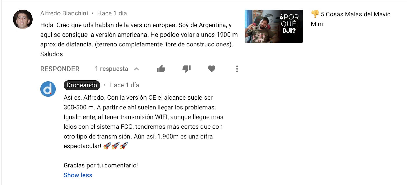 187. Vuestras comments: Xiaomi Fimi X8 Vs DJI Mavic Air 2 - Droneando