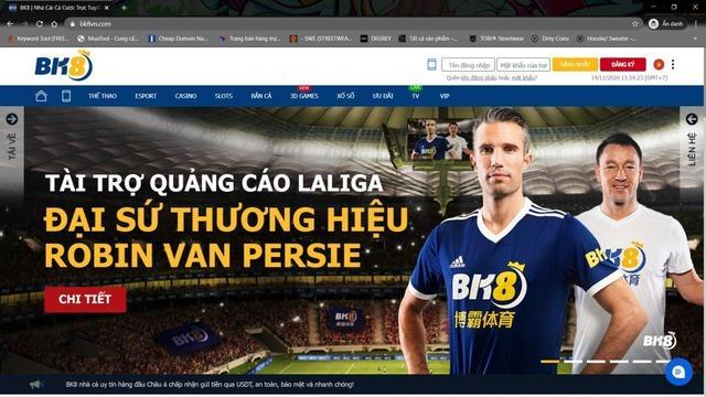Thương hiệu cá cược BK8 đã trở thành đơn vị quảng cáo độc quyền cho giải đá bóng vô địch quốc gia Laliga 