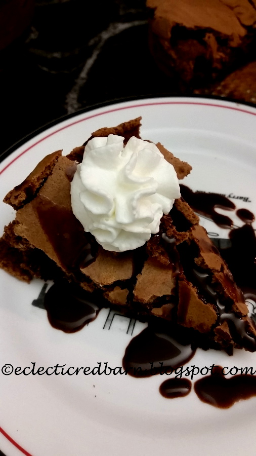 Eclectic red Barn: Chocolate Cake with Chocolate Sauce