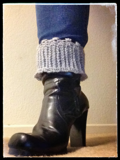 Crochet boot cuffs