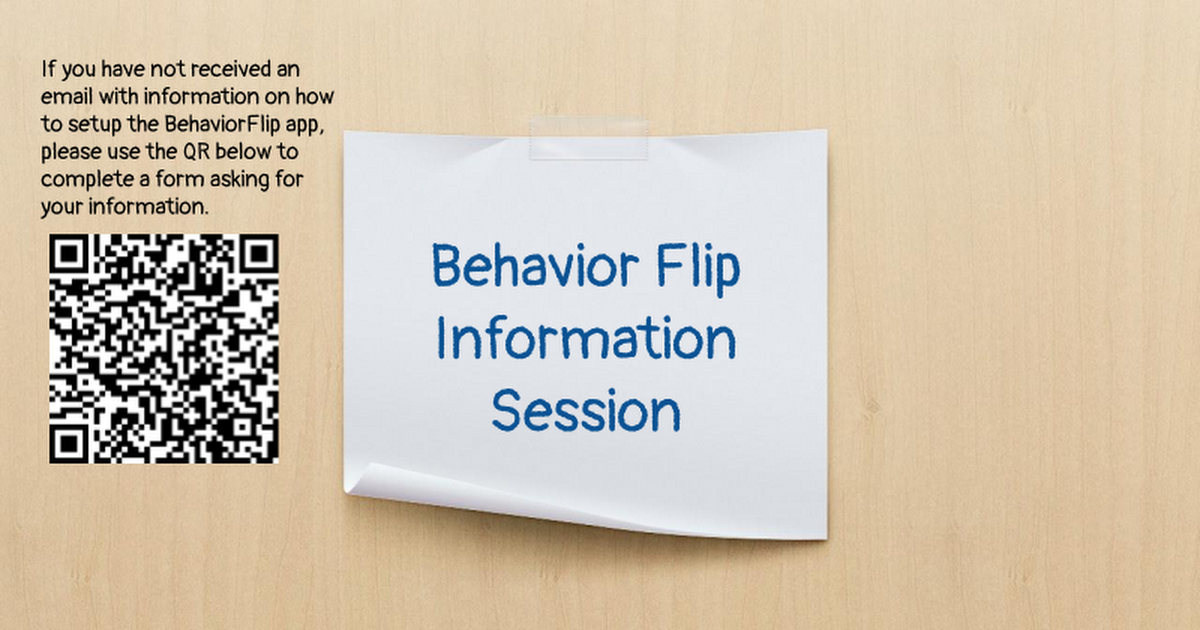 Behavior Flip Parent Information Session - 1/17