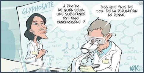 caricature glyphosate danger ou risque