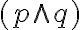 (pwedge q)