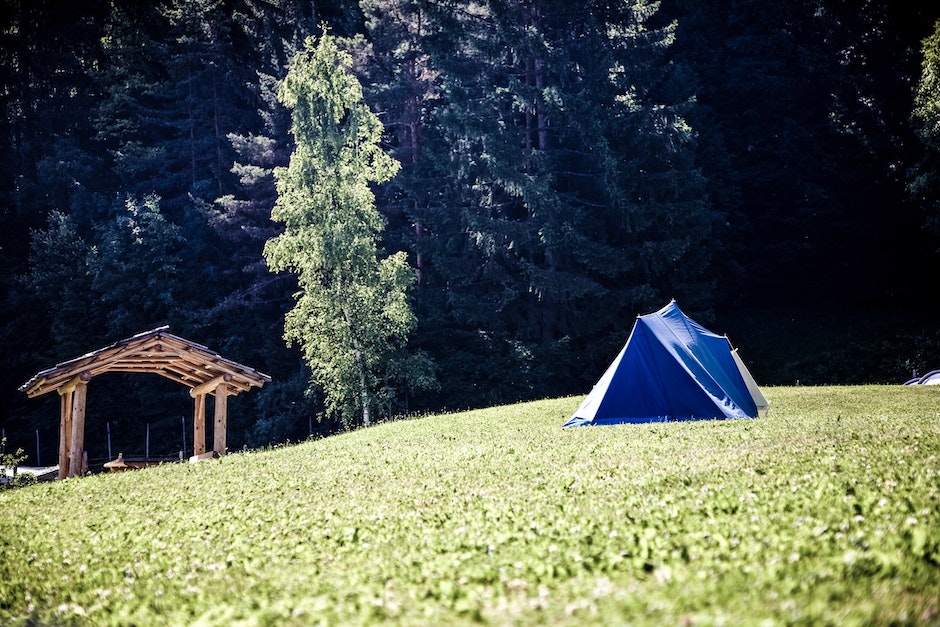 camping tent, field, grass