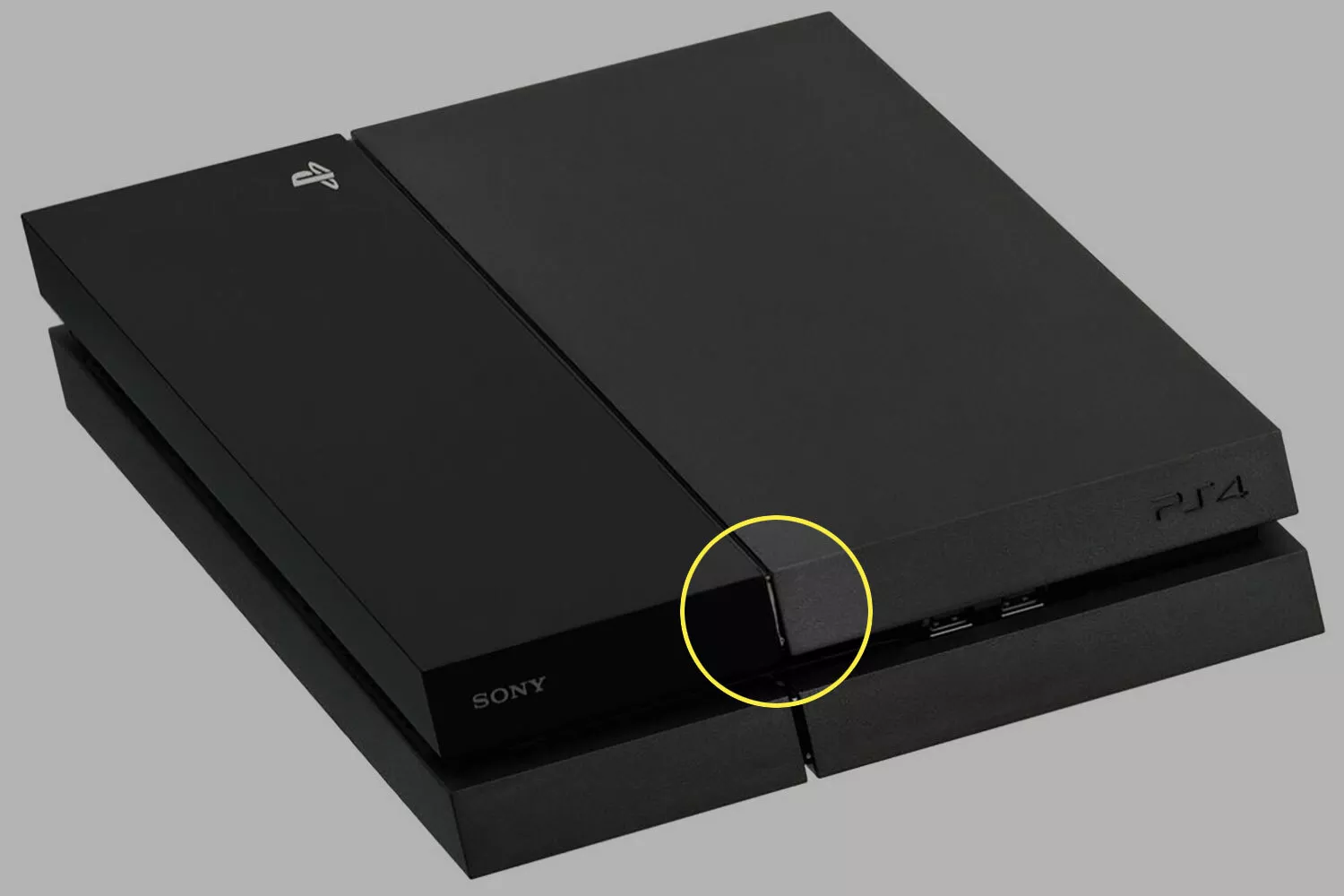 power button in front of PS4