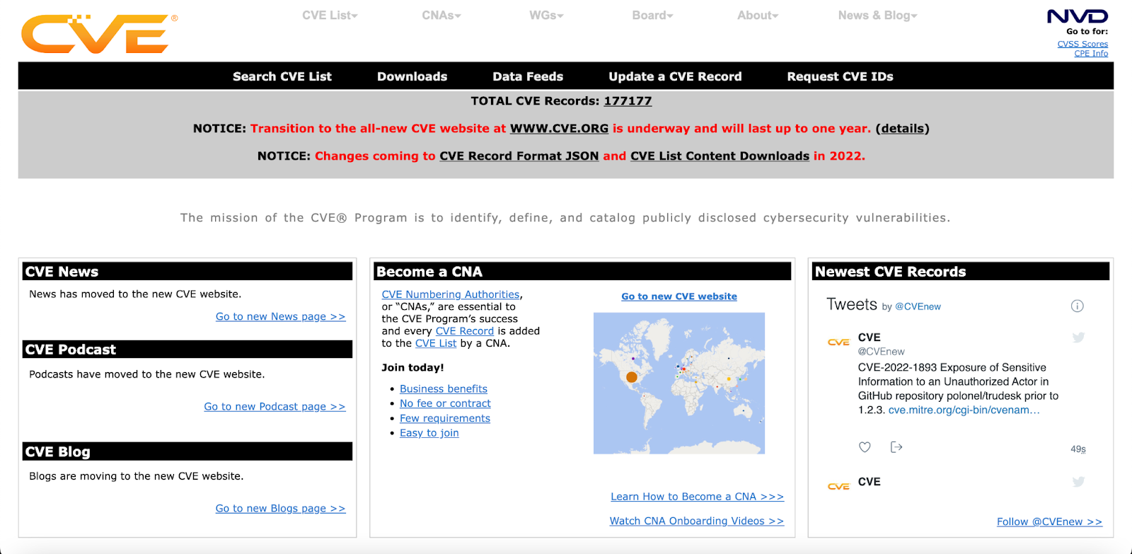 OSINT feed CVE