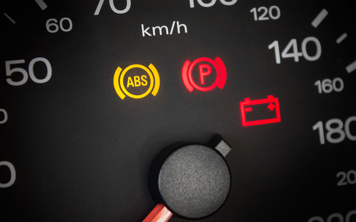 ABS light on car dashboard