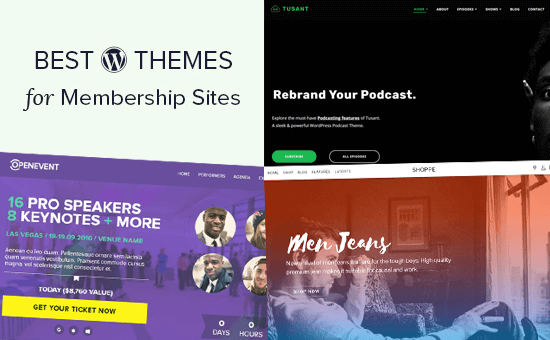 Design e modelos para sites de membros
