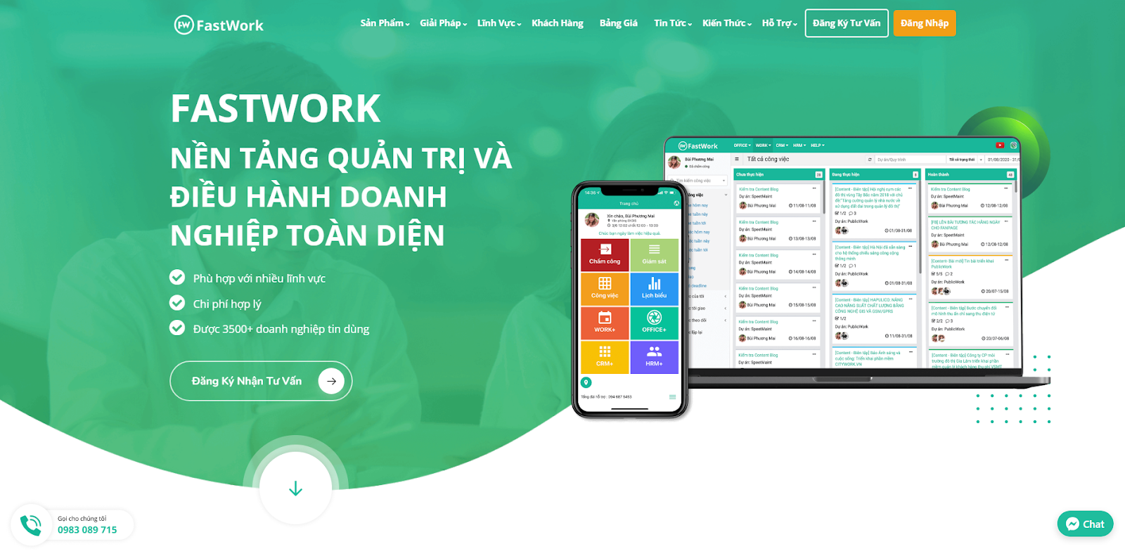 FastWork Project task management software