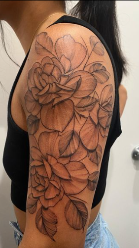 West Hills Fabulous Floral Sleeve Tattoo Women