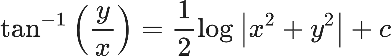 {"id":"3-1-1-1-1-1-1-1","type":"align*","code":"\\begin{align*}\n{\\tan^{-1}\\left(\\frac{y}{x}\\right)}&={\\frac{1}{2}\\log_{}\\left|x^{2}+y^{2}\\right|+c}\t\n\\end{align*}","font":{"family":"Arial","size":10,"color":"#222222"},"ts":1603970969209,"cs":"4RKZCauWVAhqxwv1FrIEIQ==","size":{"width":220,"height":32}}