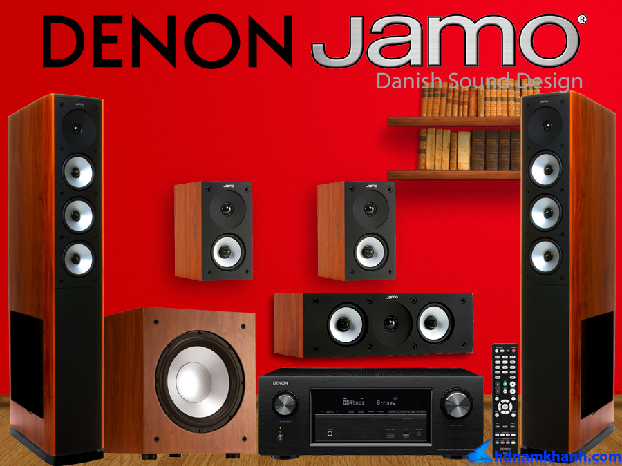 Chào Xuân 2019  Giảm tới 30 khi mua Amply Denon X2400H Bộ loa 5.0 Jamo S628 HCS Sub Jamo J10