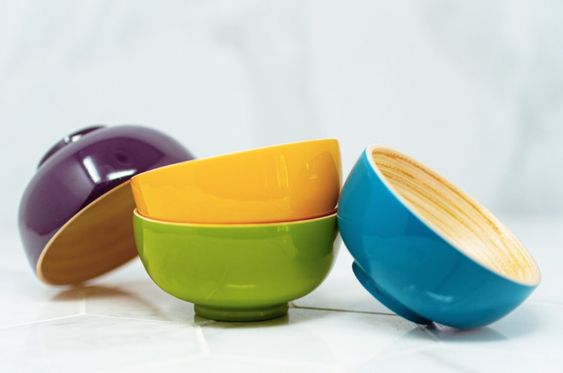 spun bamboo bowls