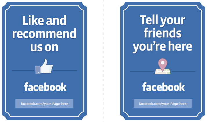 facebook signage