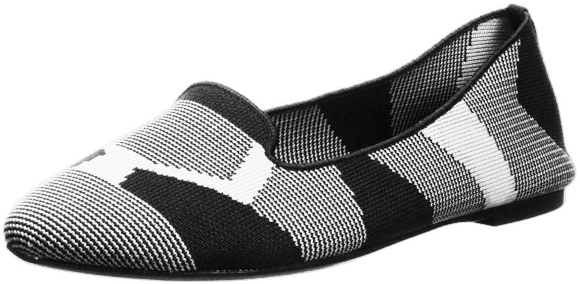 Skechers Women's Cleo-Sherlock-Engineered Knit Loafer Skimmer Ballet Flat
