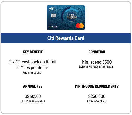Citibank Rewards card Feb 2023 deals