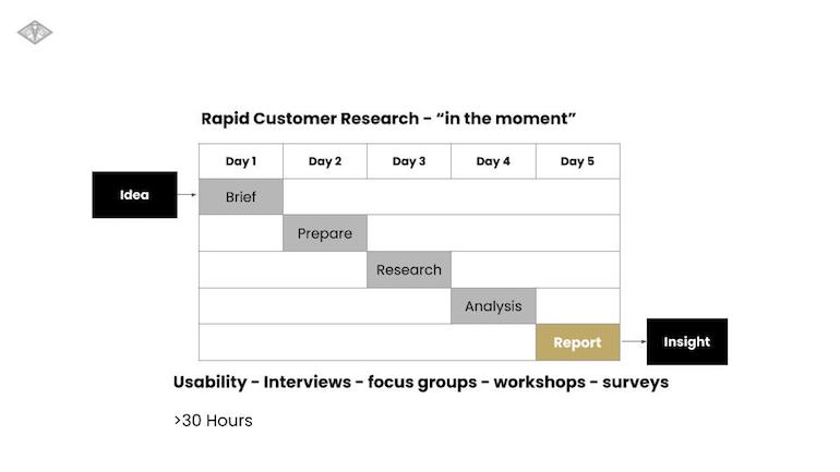 Rapid customer research interview data showing ecommerce trends 