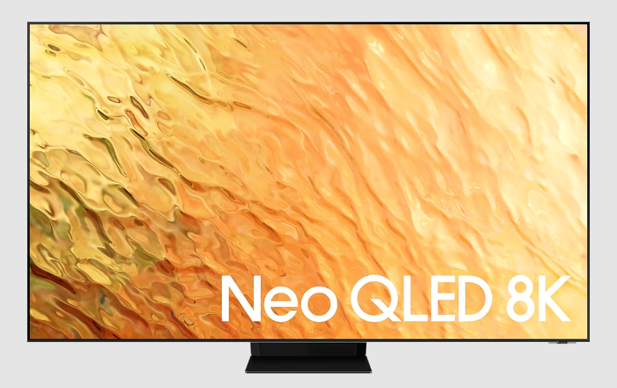 Frontal view of 65" Class QN800B Samsung Neo QLED 8K Smart TV.