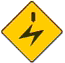Warning sign - Overhead electric
cables