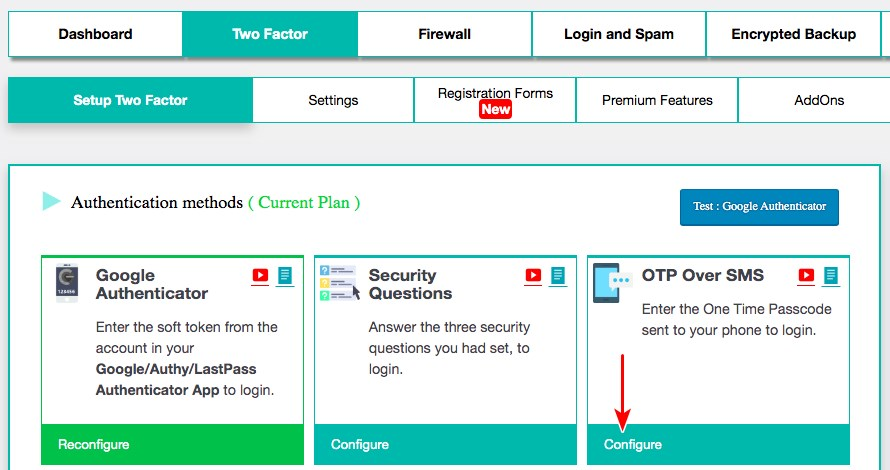 Wordpress two-factor authentication