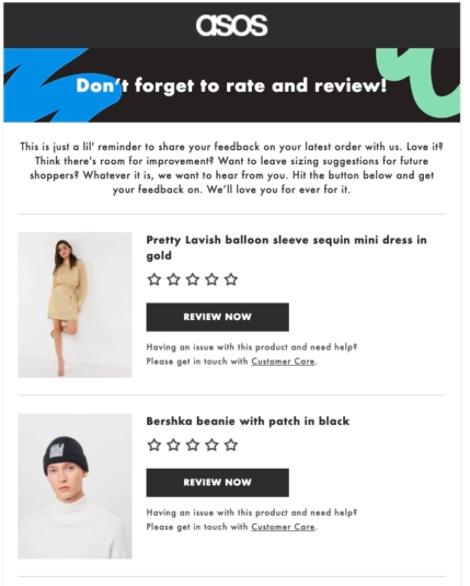 Product Surveys and interviews - ASOS