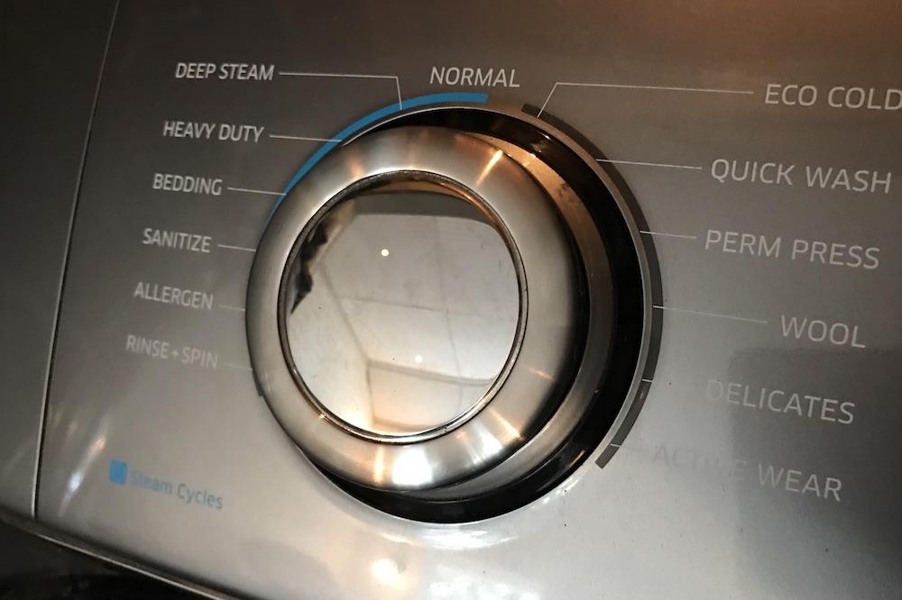 Why you should use the laundry steam setting to remove allergens steam  washing machine function