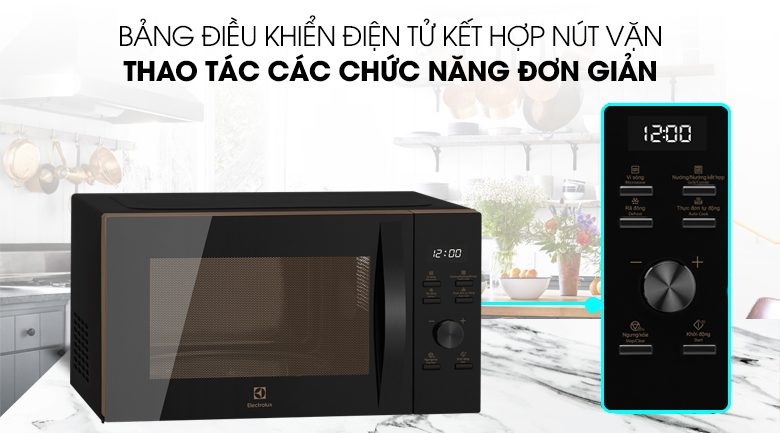 Lò vi sóng Electrolux có nướng 25 lít EMG25D59EB