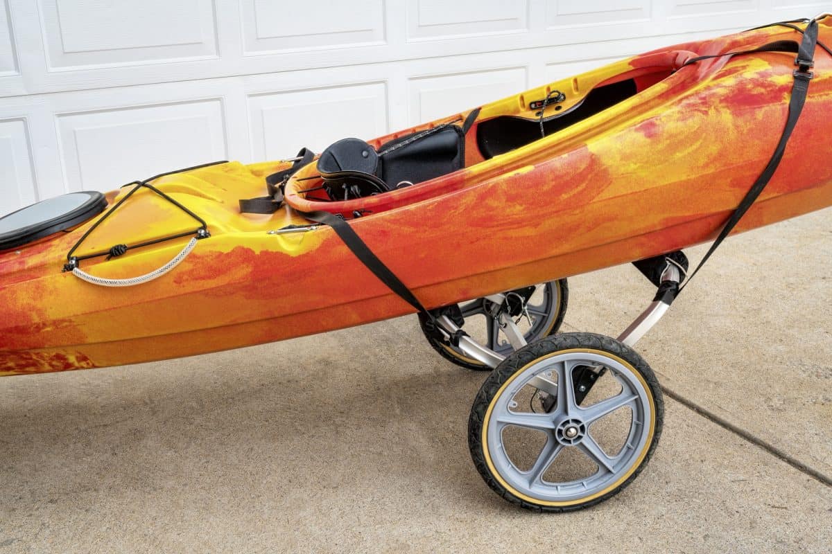 kayak on a cart