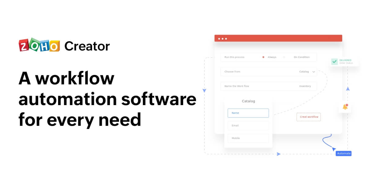 Free Workflow Automation Software | Zoho Creator