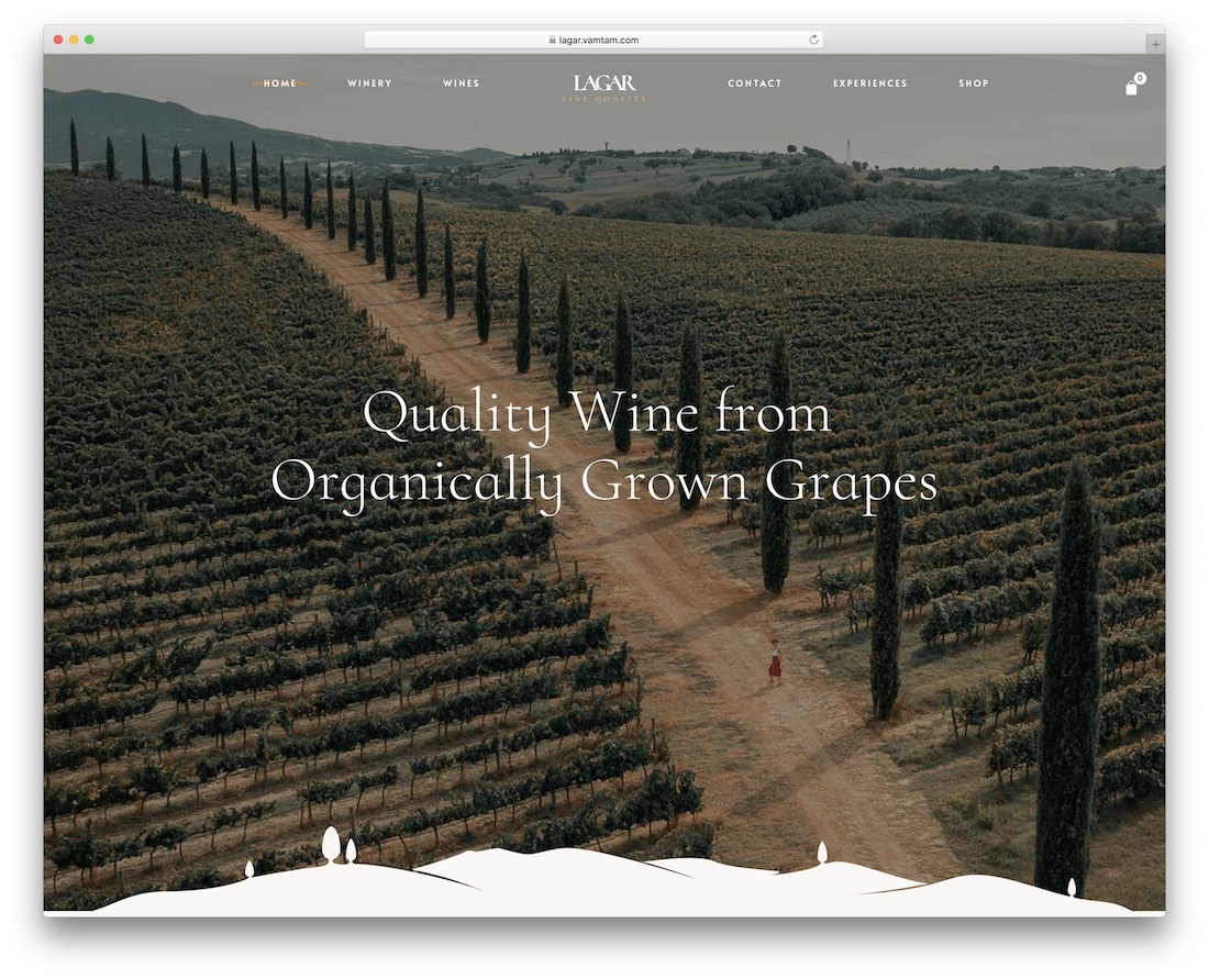 tema de wordpress vino lagar