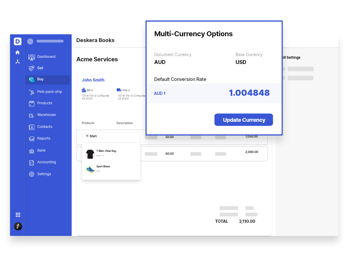 Multi-currency Support in Deskera