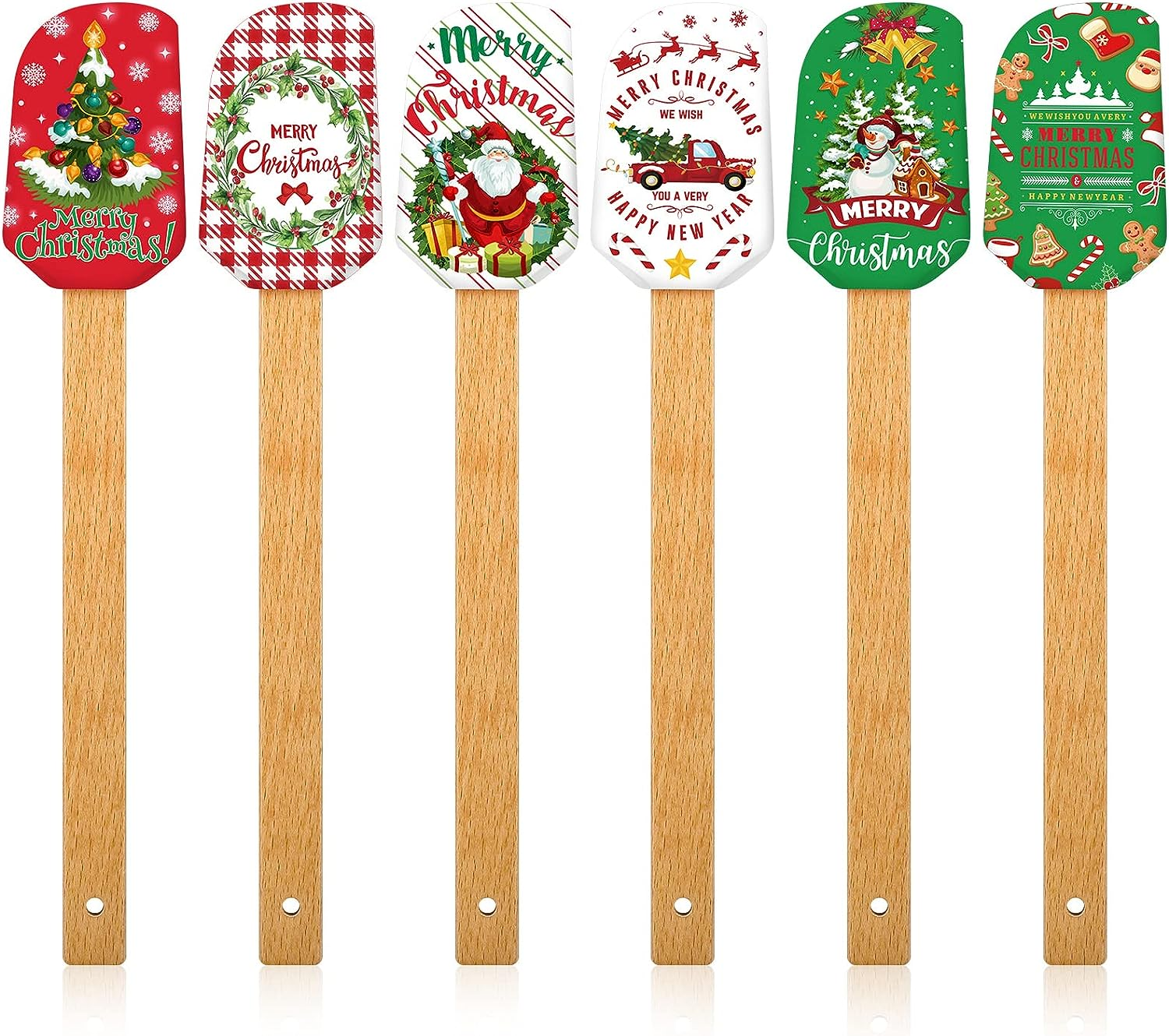 christmas themed spatulas